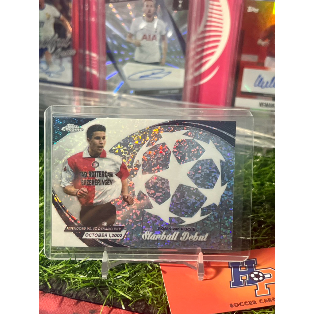 Thẻ bóng đá Robin Van Persie Starball Topps Chrome UCL 2023/24