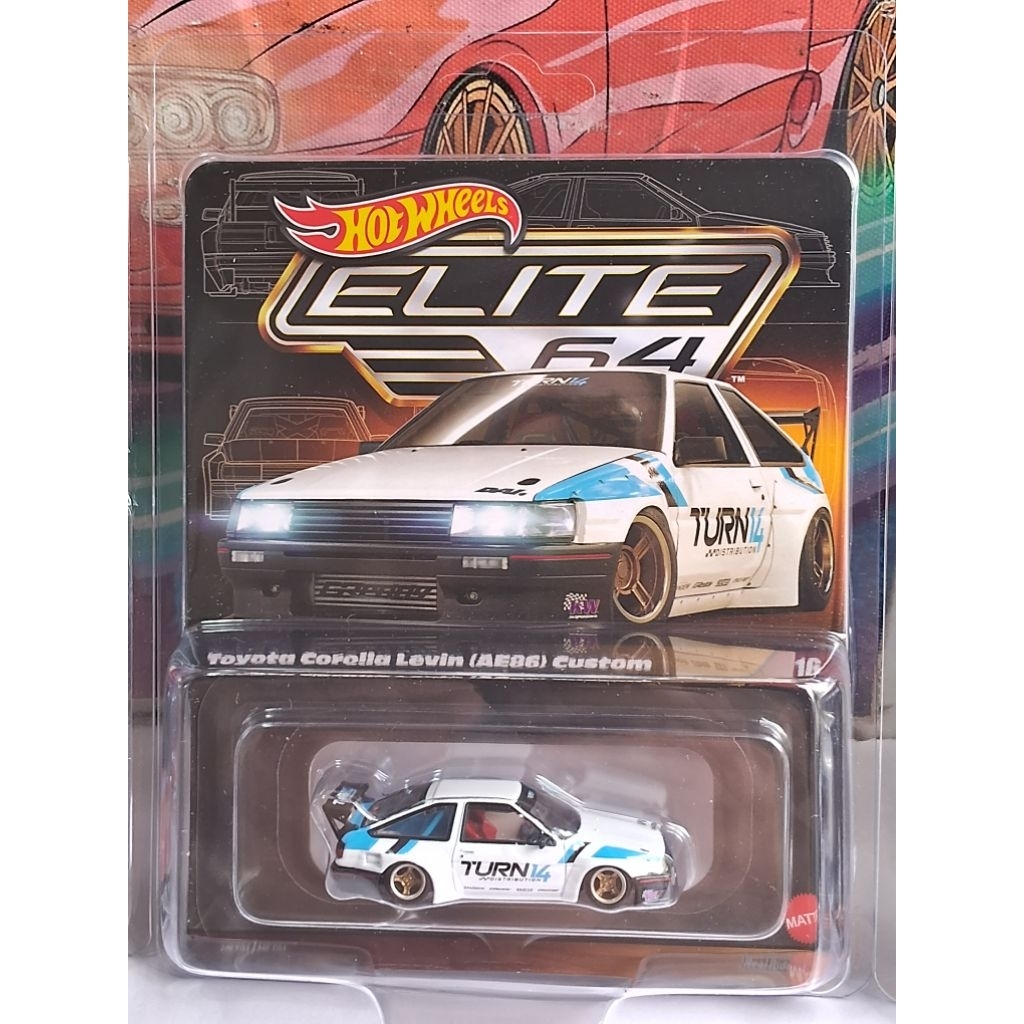 HOT WHEELS ELITE 1/64 - TOYOTA COROLLA LEVIN (AE86) CUSTOM