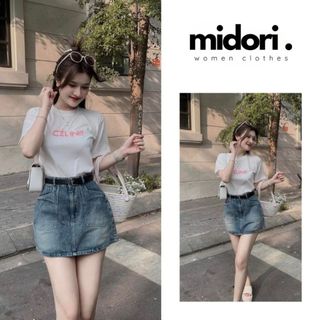 Chân váy bò nữ ngắn dáng chữ A Lima Fashion, Chân váy jean denim Hàn Quốc có quần bảo hộ trong CV68