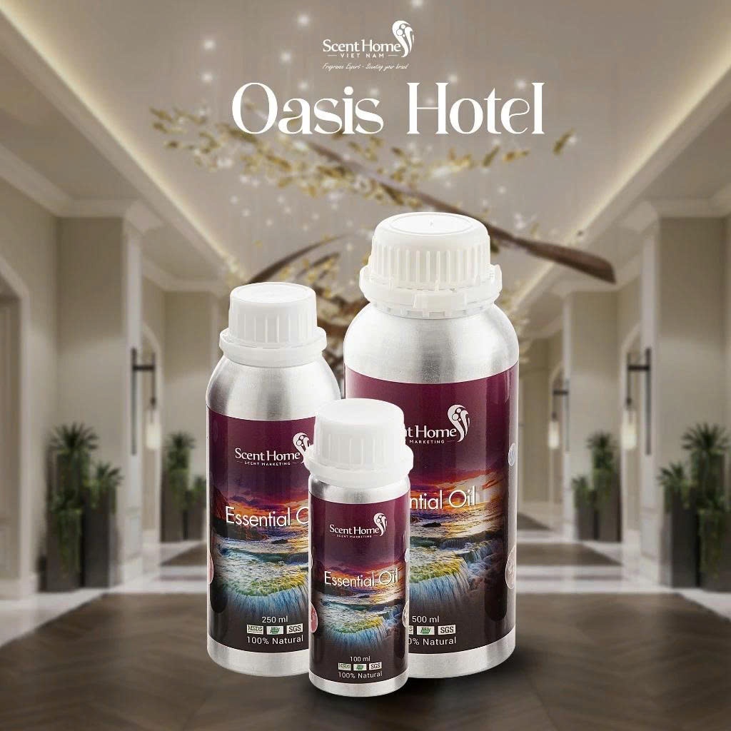 Tinh dầu 𝐒𝐜𝐞𝐧𝐭 𝐇𝐨𝐦𝐞𝐬 mùi hương Oasis Hotel thể tích 100ml