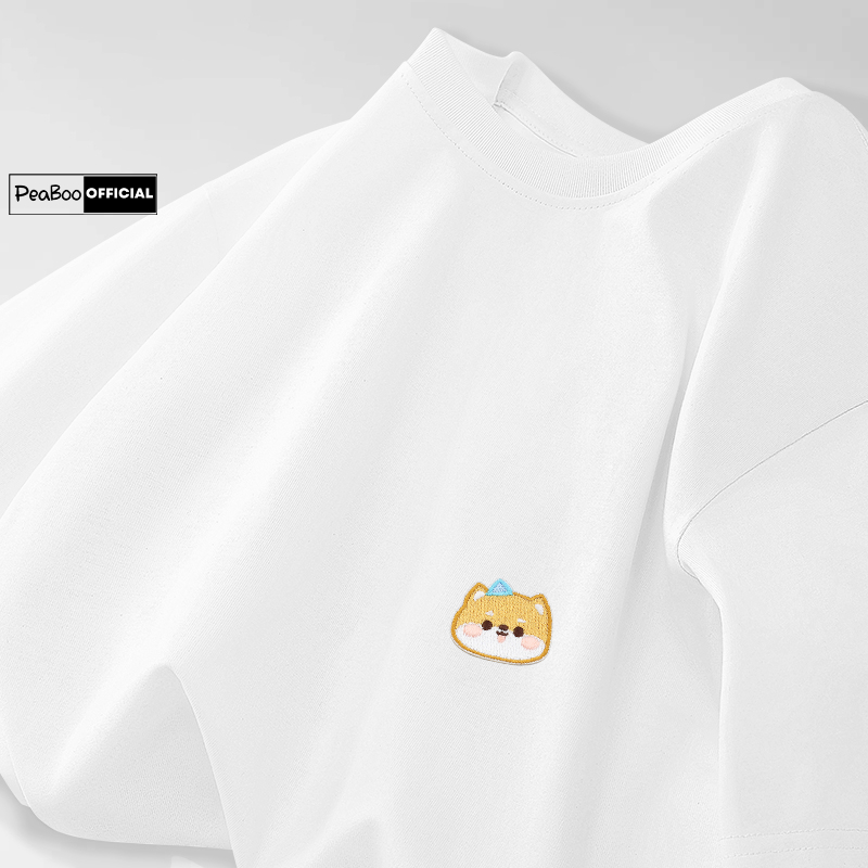 Áo Thun THÊU, Áo Phông Thêu BST10 By PEABOO Chất Cotton Thoáng Mát Form Rộng Tay Lỡ Cho Nam Nữ Phong Cách Unisex | BigBuy360 - bigbuy360.vn