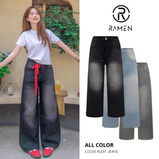 ALL COLOR PANTS - Quần jean ống rộng nữ Form xuông rộng cạp cao Unisex thoải mái calem whose