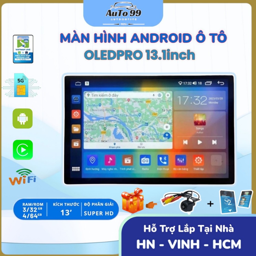 Màn Hình DVD Android Ô Tô OLEDPRO PREMIUM 13.1 inch