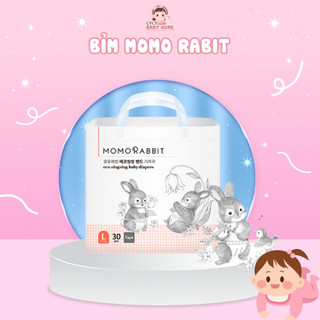 Bỉm Momo Rabit Dán Quần Size Nội Địa Hàn Quốc Mỏng Nhẹ Siêu Mềm Thấm Hút Tốt Cycybabyhome 
