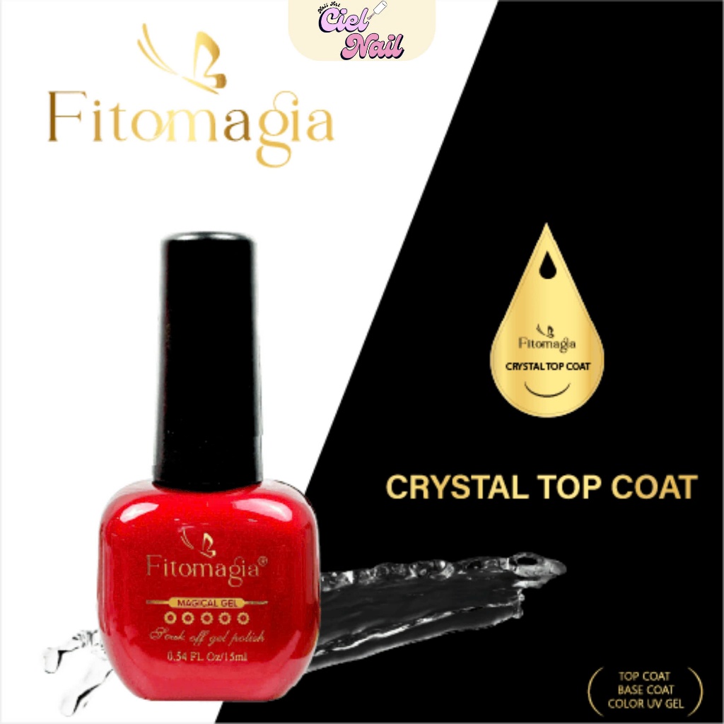 Sơn Gel Fito Chuyên Dụng Chai Đỏ 15ml – Base,Rubber, Reinforcement, Top Bóng Mờ, Bền Đẹp, Dễ Sử Dụng