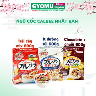 HSD (T2/2026) 1 thùng - Combo 6 gói ngũ cốc hoa quả Calbee Nhật Bản - Hàng nội địa Nhật