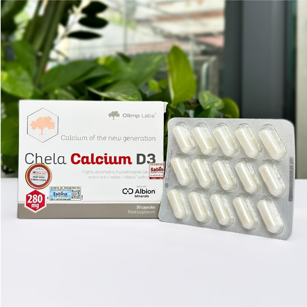 Canxi Chela Calcium D3-Thực phẩm bảo vệ sức khỏe hỗ trợ bổ sung canxi và D3 cho bà bầu, sau sinh 36.