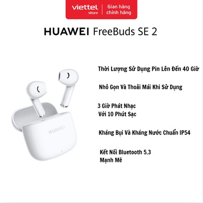 HÀNG TẶNG KHÔNG BÁN - Tai nghe Bluetooth True Wireless Huawei FreeBuds SE 2