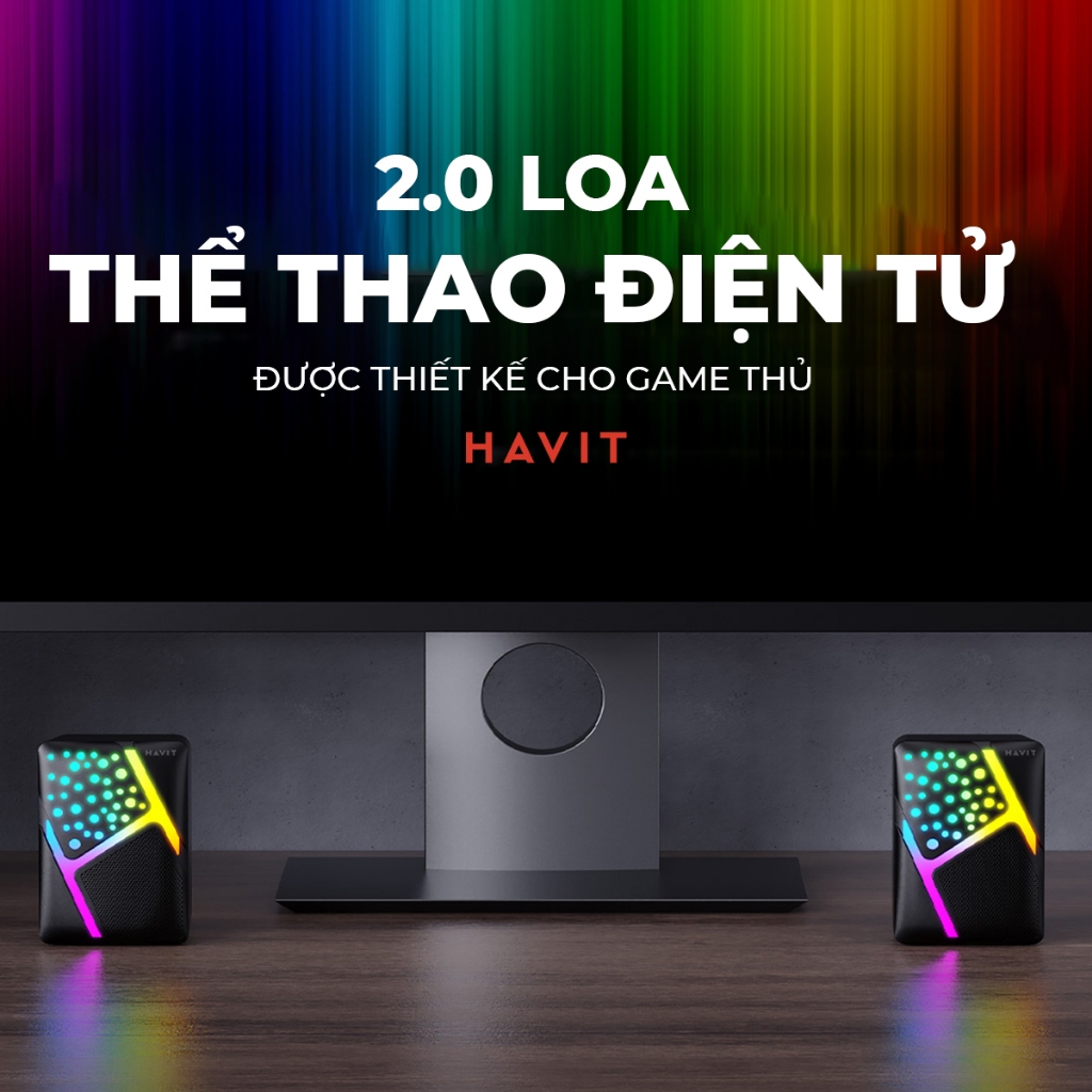 Loa Vi Tính Havit SK763 Công Suất 6W | Đèn Led RGB | BigBuy360 - bigbuy360.vn