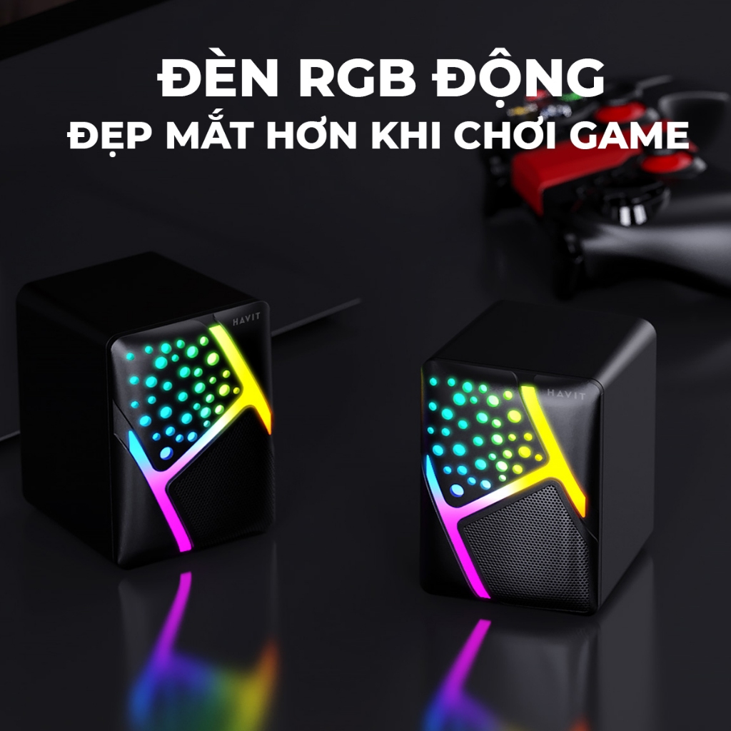Loa Vi Tính Havit SK763 Công Suất 6W | Đèn Led RGB | BigBuy360 - bigbuy360.vn