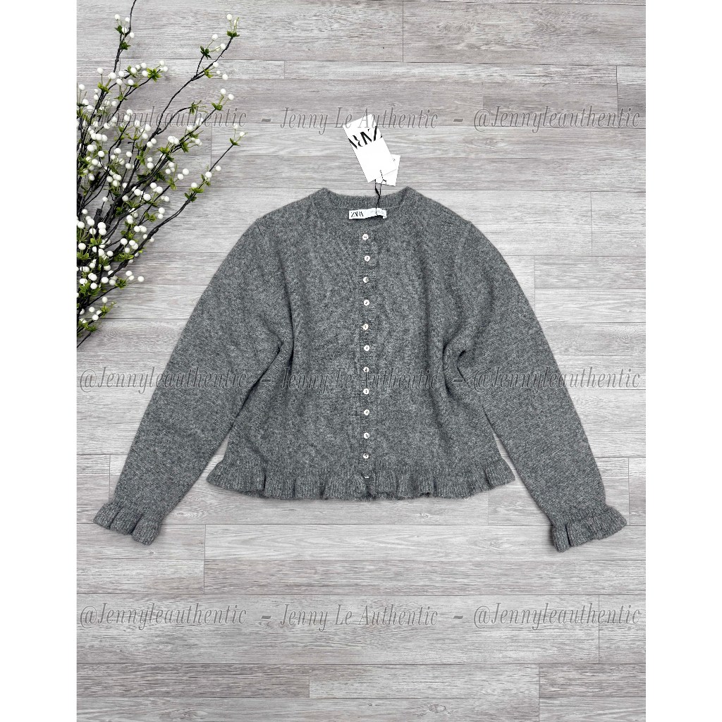 [ZARA AUTHENTIC] Áo Cardigan Zara Authentic Nhún Bèo Xinh Giá SALE