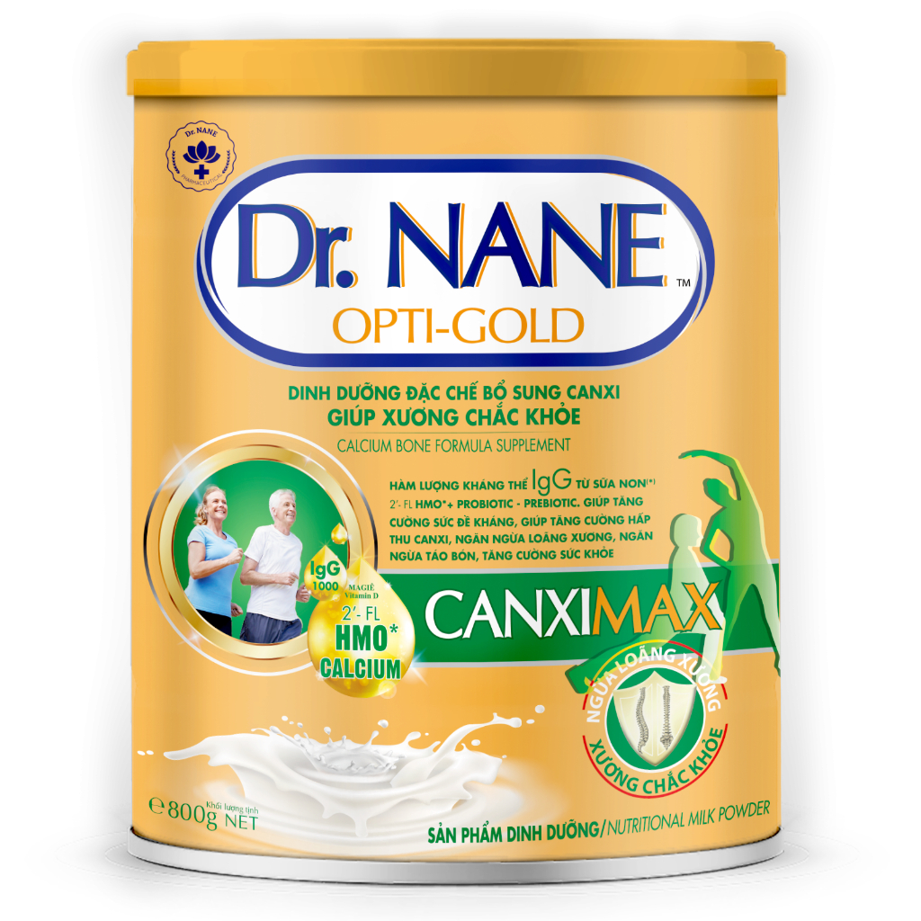 Sữa bột Dr.Nane Opti-Gold Canximax (800g)_Bổ sung canxi giúp xương chắc khỏe