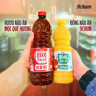  Combo 1 Rượu nấu ăn & 1 Bỗng nấu ăn 9chum bộ đôi gia vị tự nhiên an toàn tiện lợi 
