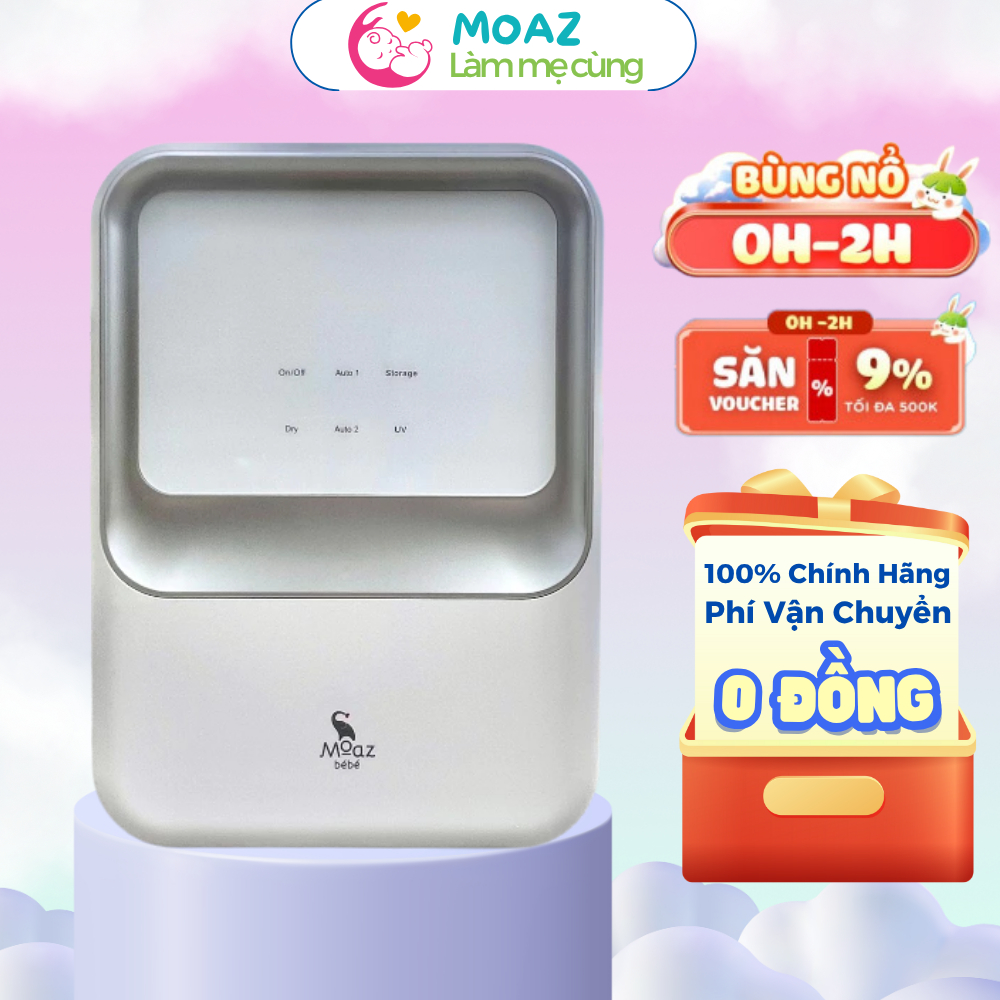 Máy tiệt trùng sấy khô uvc plasma ion moaz bébé mb113 bảo hành chính hãng 12 tháng