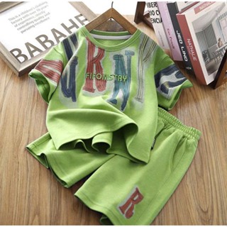 Set bộ polo cho bé trai, quần áo bé trai in hình cool ngầu, bé trai size đại mùa hè  ( FIFO