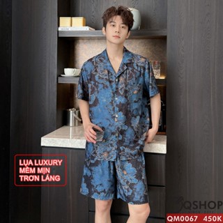  Bộ đồ pijama nam lụa luxury mềm mịn sang trọng tay ngắn quần ngắn QSHOP QM0067- 0068 - 0075 