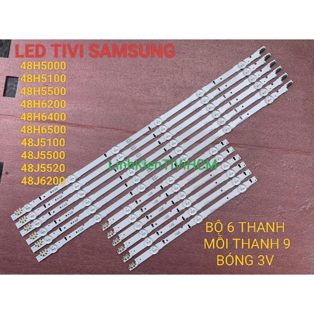 (MỚI) LED TIVI SAMSUNG 48H5500 48J6200 48H6400 48J5500 48H6500 48H6200 48H5000 48H5100 48J5100 MỚI 1