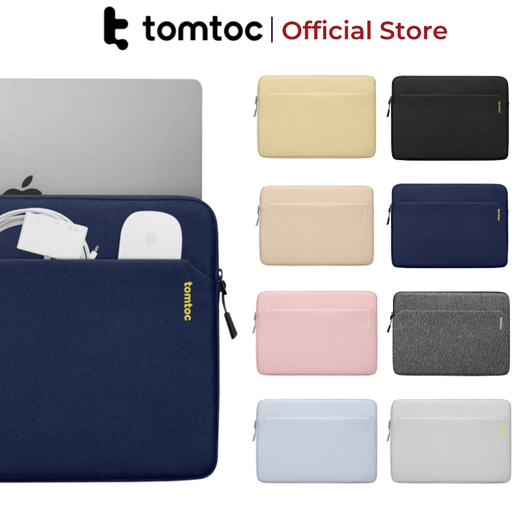 Túi chống sốc cho iPad/macbook/laptop Tomtoc Slim-A18 size 11"/12.9"/13"/14"/15" mỏng nhẹ chính hãng