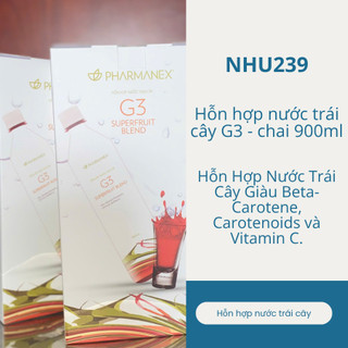 Hỗn hợp nước trái cây G3 - chai 900ml (2 chai hoặc lẻ 1 chai)