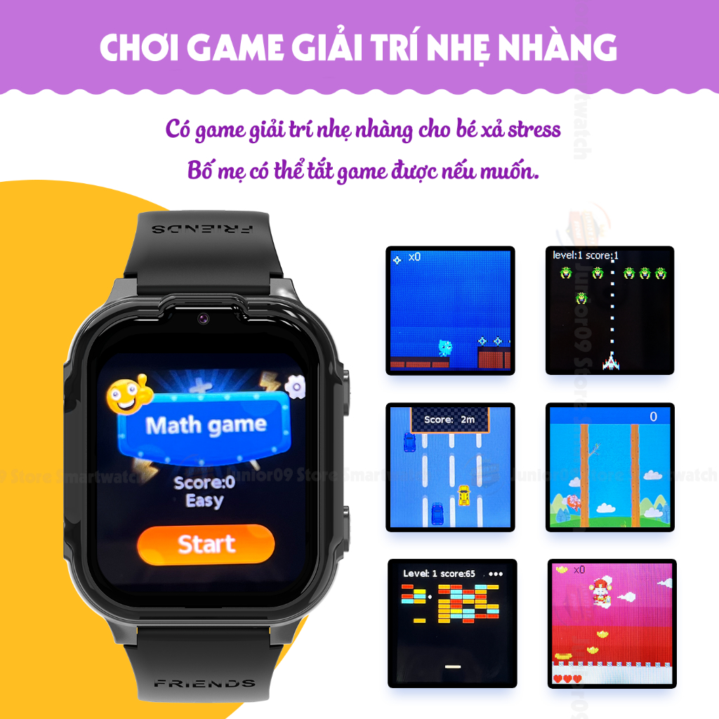 [ MÀU ĐỘC QUYỀN ] Đồng hồ thông minh Trẻ em JUNIOR09 WATCH KID COLOR | Lắp sim 4G Nghe gọi, Định vị GPS, Video Call, SOS | BigBuy360 - bigbuy360.vn