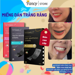 Miếng dán trắng răng IVISMILE tẩy trắng sáng răng sau 7 ngày công thức làm trắng răng độc quyền PAP+