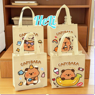 COMBO 5/10 TÚI VẢI KHÔNG DỆT CAPYBARA, TÚI ĐỰNG QUÀ ,ĐI HỌC ĐI CHƠI CHO BÉ