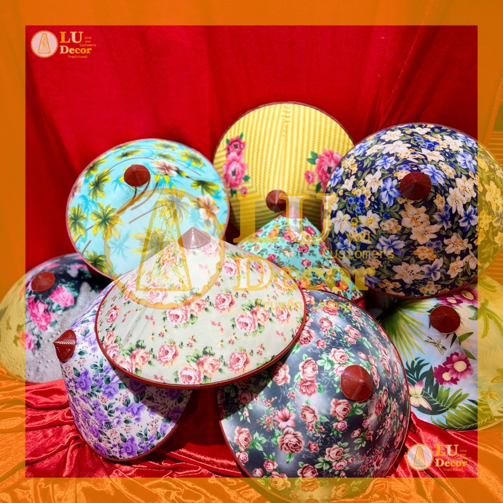 Nón nhựa, nón lá bằng nhựa cao cấp giúp chống nắng mưa l LU Decor