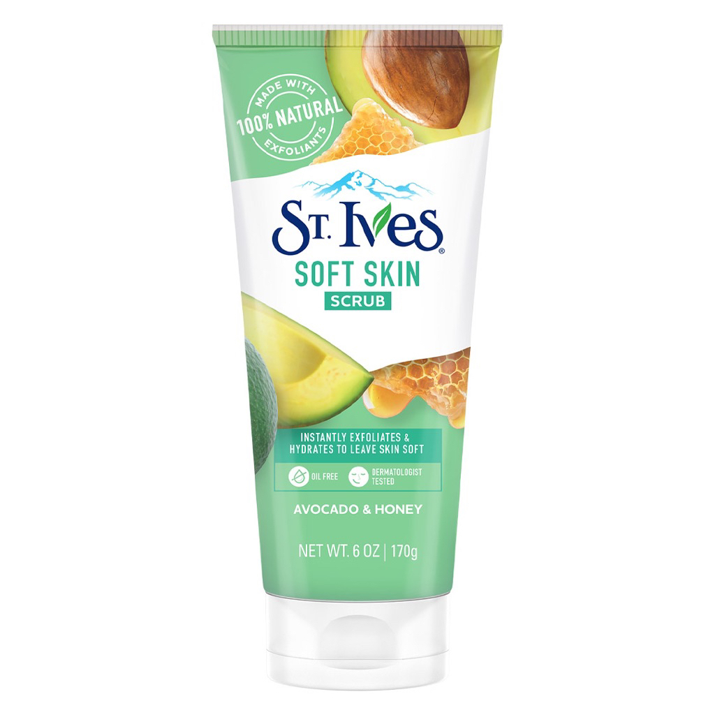 Sữa rửa mặt St.Ives Soft Skin Scrub 170g