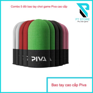 Combo 5 đôi bao tay chơi game  sợi bạc cao cấp Piva - Giúp thấm hút mồ hôi tay -Lướt màn hình siêu mượt - 5 màu siêu đẹp