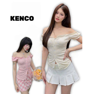 Áo Kiểu Nữ Trễ Vai Tay Bồng Có Dây Thắt Eo Mùa Hè - Kenco Clothing MA473