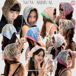 [SẴN]-58cm🍊Khăn Bandana vuông dùng để quàng cổ,trùm đầu,buộc tóc.thắt cùng túi,...phong cách đồng quê Pháp(K08)-P1