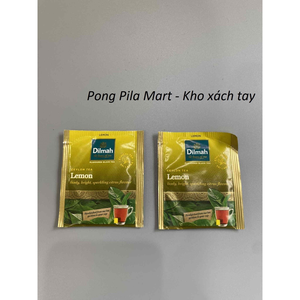 set 5 gói trà đen Dilmah ceylon tea Lemon