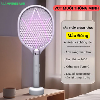 Vợt bắt muỗi thông minh AMPEREEASE Vợt muỗi tự động kiêm đèn bắt muỗi 2 in 1 tự động sạc tích điện