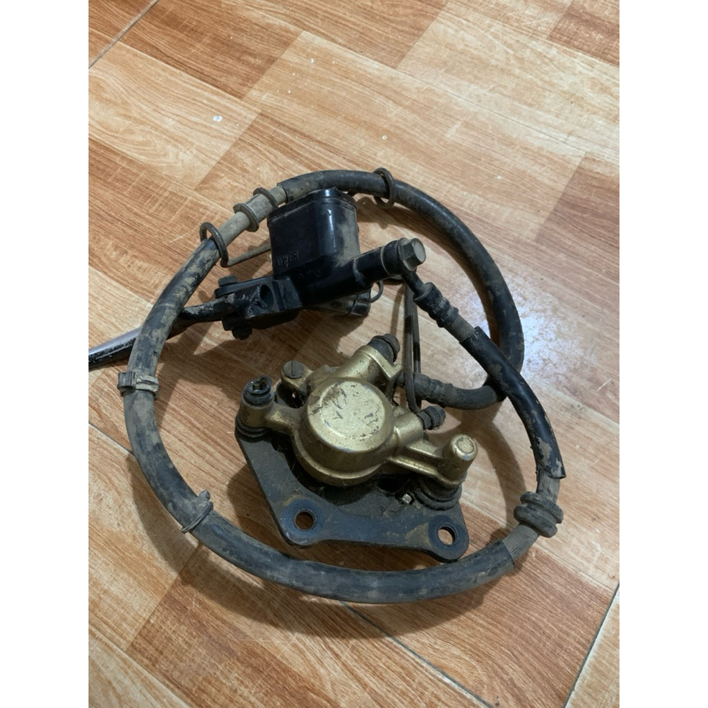 Cụm phanh đĩa + heo xe máy Novo LX 125cc cũ hàng zin tháo xe