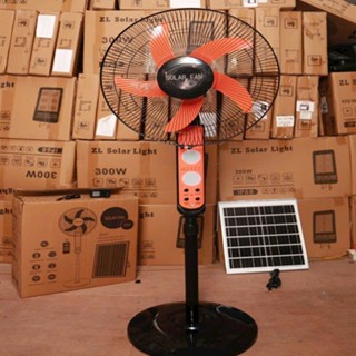  Quạt năng lượng mặt trời V218 có điều khiển từ xa có củ sạc điện 220V Ổ cắm USB sạc điện thoại 