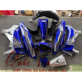  Dàn áo sirius xanh -bạc- đen ốp đầu si hello chưa kèm pha đèn. dán sẵn tem Hàng 1 2. 