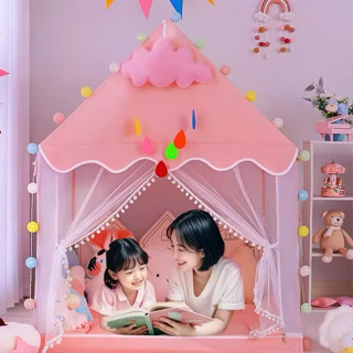 Lều chơi cho bé, lều trẻ em hình ngôi nhà tạo không gian riêng cho bé vui chơi