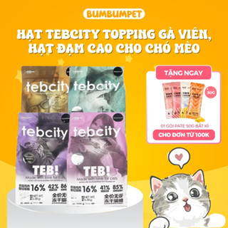 Hạt Tebcity Hạt Không Độn Ngũ Cốc Túi 1.5kg Topping Gà Viên Dành Cho Mèo Mọi Lứa Tuổi - Bumbumpet