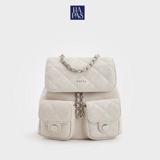 Balo Túi Hộp Ô Trám Chainy Sz 19 HAPAS - Chất Da Cao Cấp