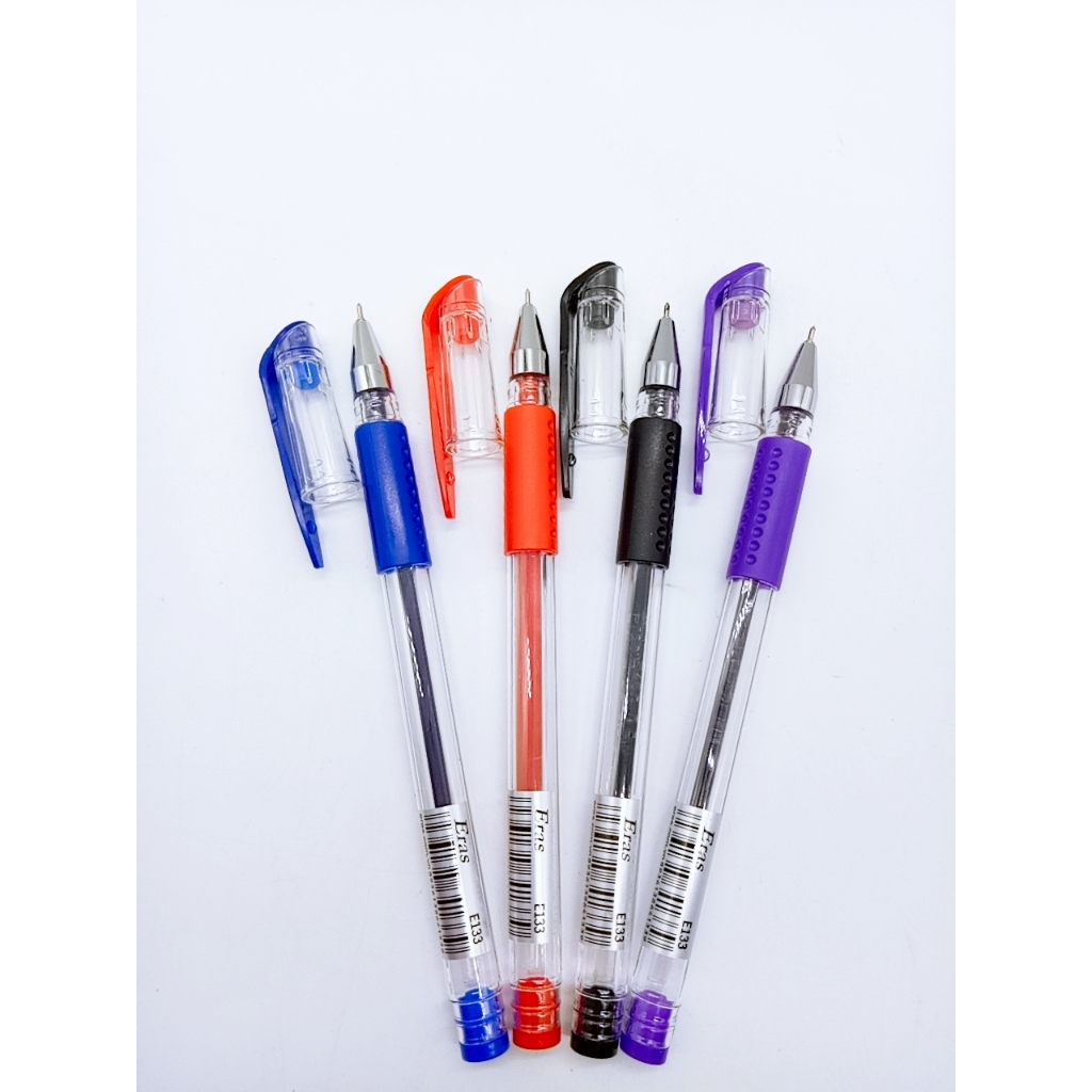 05 Bút Gel Eras Ngòi 0.5mm, 4 Màu, Mực đều Nét trơn E133
