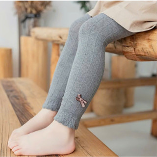 Quần tất len nơ không bàn cho bé gái, co giãn 4 chiều đính nơ siêu xinh 7 màu cho bé gái lựa chọn