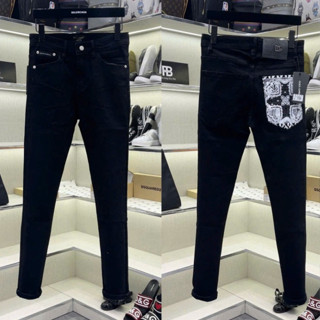 Quần Bò  Nam Đi Học đen Trơn Phối Túi Quần Siêu Nét Đẹp, Quần Bò Jean Nam Siêu Cấp Cao Cấp Chất Co Dãn 4 Chiều