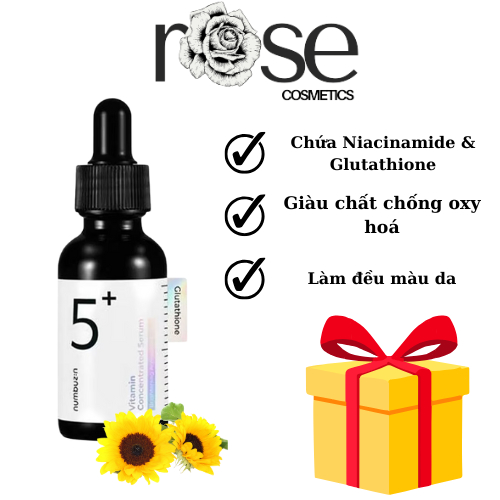 [CHÍNH HÃNG] Serum Numbuzin no 5 Sáng Da Mờ Thâm Nám Numbuzin No.5 Vitamin Concentrated - Serum Dưỡn