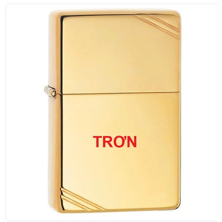 Case Zip USA Cổ Điển Đồng Nguyên Khối Dày Chặt Góc La Mã, Tặng Kèm Lõi Trùng Vỏ Full Hộp Tem Đỏ