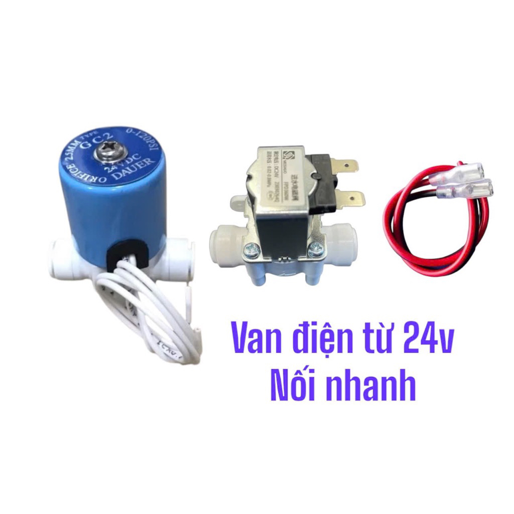 Van điện từ 24v nối nhanh máy lọc nước