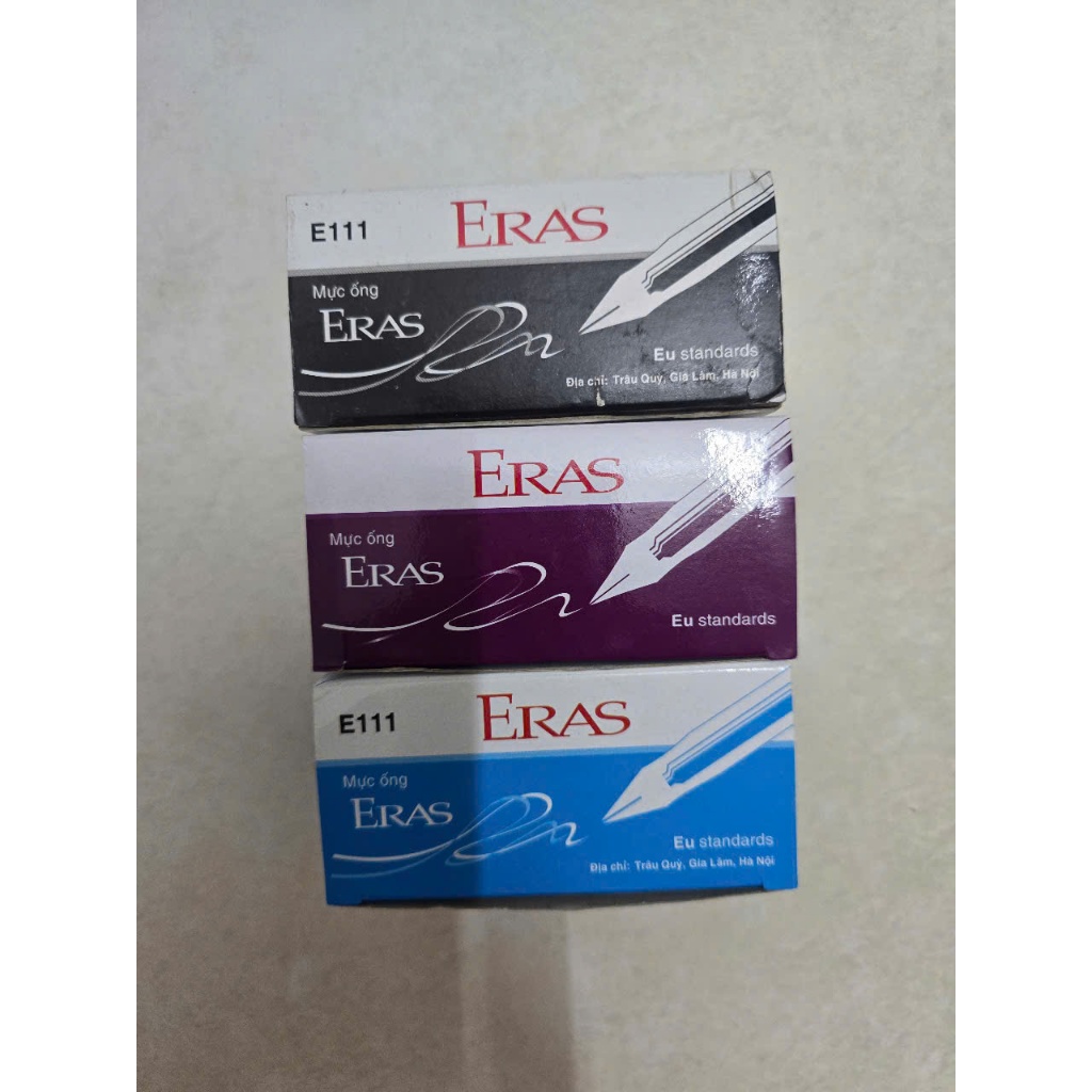 Ống mực Bút Máy 2.6mm Eras E111 (Xanh/Đen/Tím)