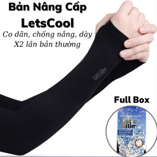 [Dầy Dặn] Găng Tay Chống Nắng, Găng Giữ Nhiệt, Chống Tia UV Hàn Quốc Chính Hãng Let's Slim Xỏ Ngón - Vải Dày Dặn Co Giãn