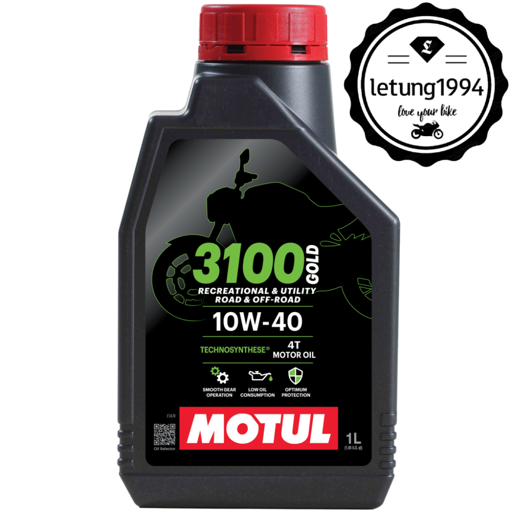 Nhớt Motul 3100 Gold 4T 10W40 nhiều thể tích - chính hãng Motul
