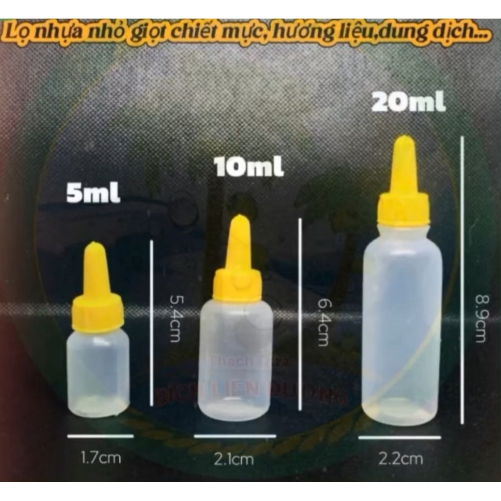 Lọ nhựa chiết 5ml 10ml 20ml [100 lọ] CHAI LỌ NHỰA CHIẾT 5ML 10ML 20ML