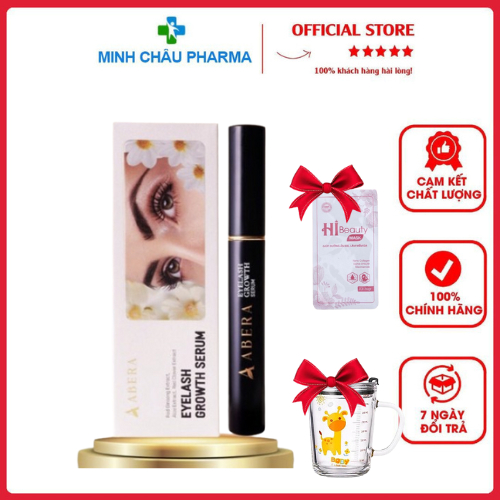 Serum Dưỡng Mi Abera - Kích Mi Mọc Dài Và Dày Nhanh, Mi Tự Nhiên, Không Gãy Rụng 5ml - Tặng kem chốn
